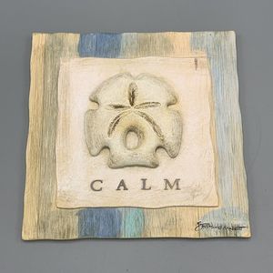 Hanging 3D Wall Plaque New View Arrowhead Sand Dollar by Stephanie Marrott Calm